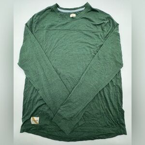 Size L - Tracksmith Harrier Long Sleeve Dark Green